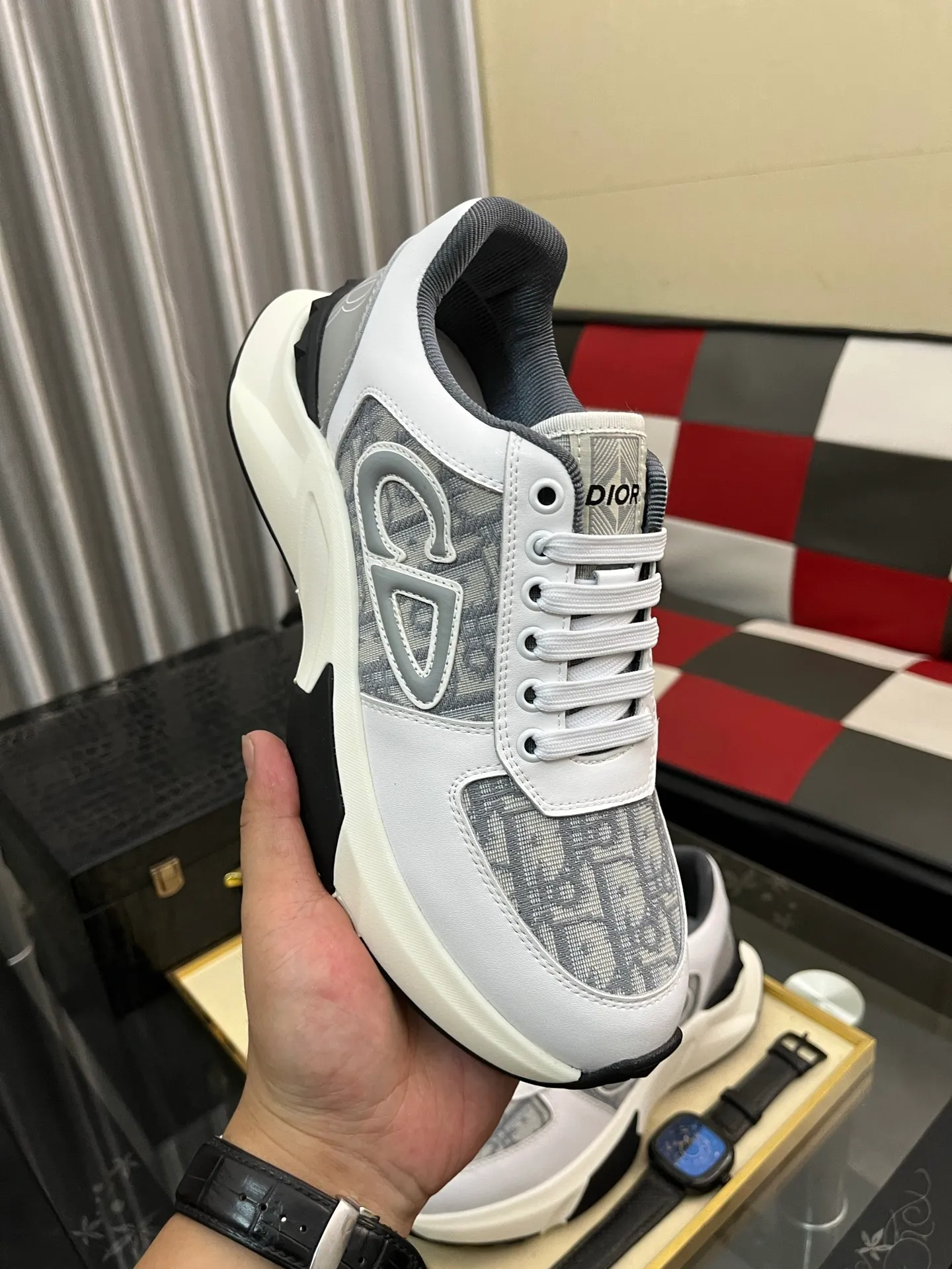 Men's Men's Shoes 💰438⌚️⌚️"Dior DIOR*" latest hot style casual shoes, top brand [seduce] luxury~purchase, top~quality. [Strong] The upper is made of imported breathable cowhide with material ➕ breathable sheepskin feet (•) and fine workmanship. Code number: 38-444️⃣Colors available
